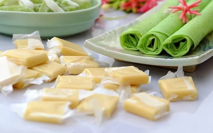 Kẹo dừa Bến Tre làm quà biếu