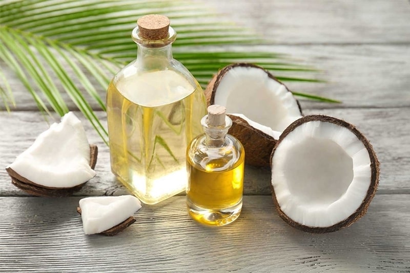 Chai dầu dừa nguyên chất Bến Tre dùng làm quà